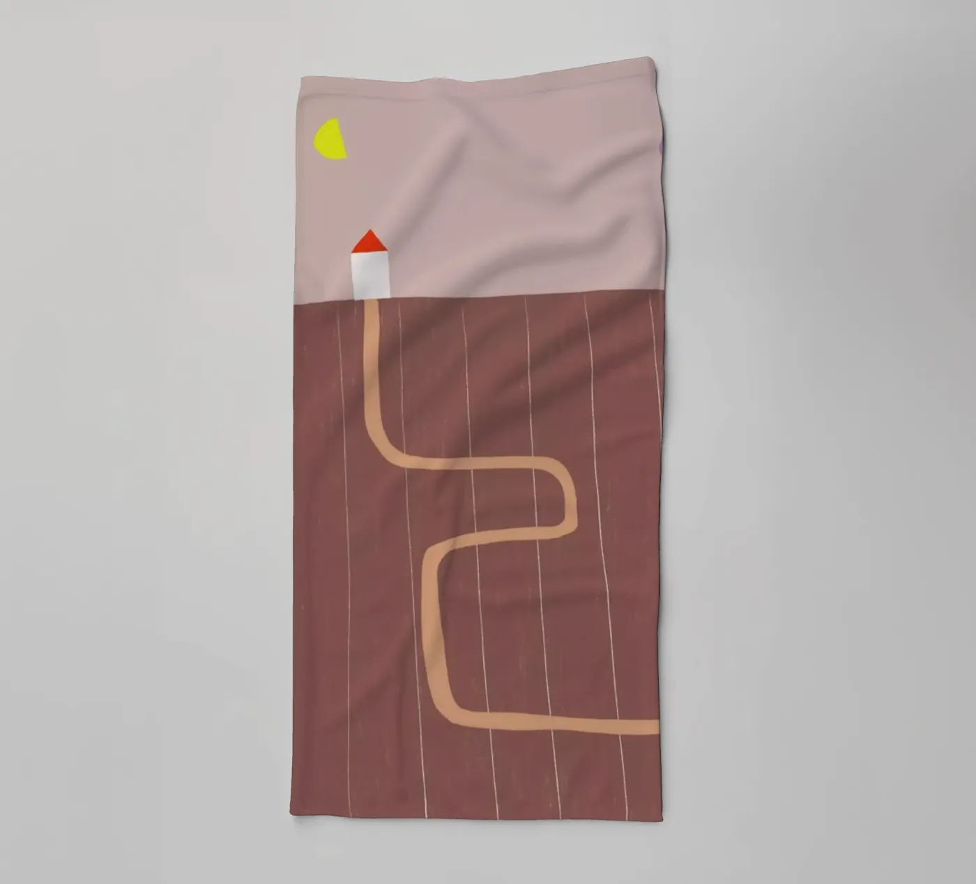 Taking A Bath towel by Anika Merten