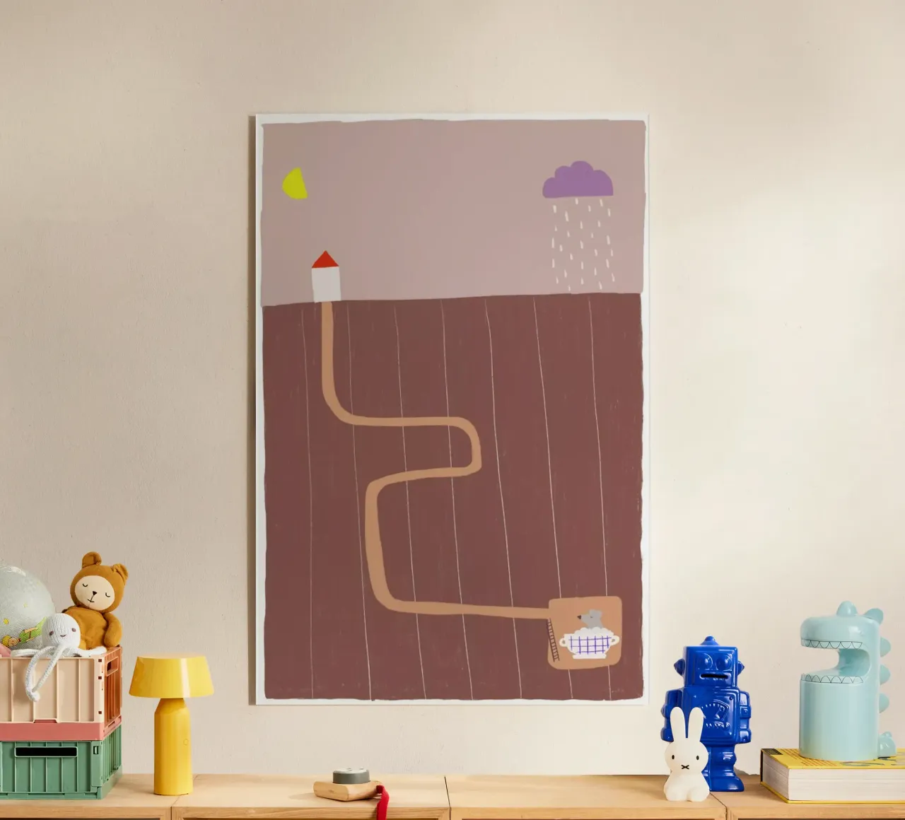 Taking A Bath acrylic glass by Anika Merten