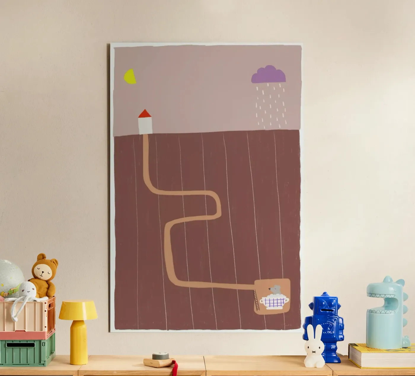 Taking A Bath alluminio dibond da Anika Merten