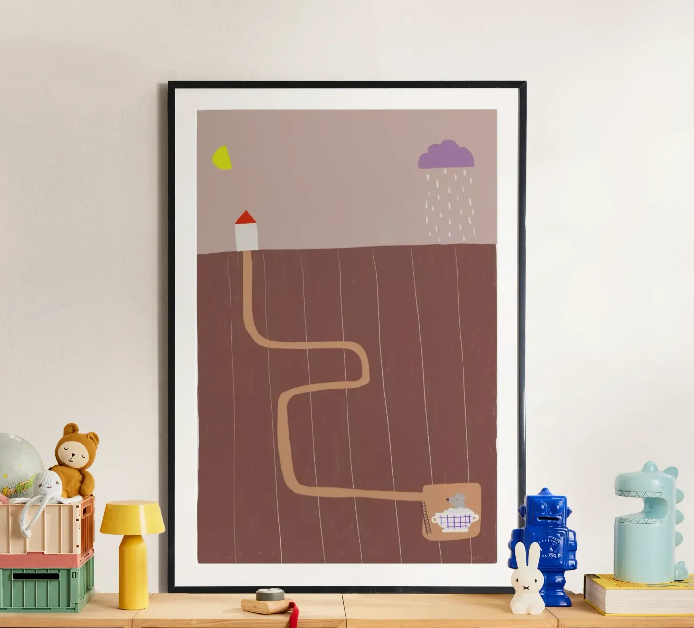 Taking A Bath Poster von Anika Merten