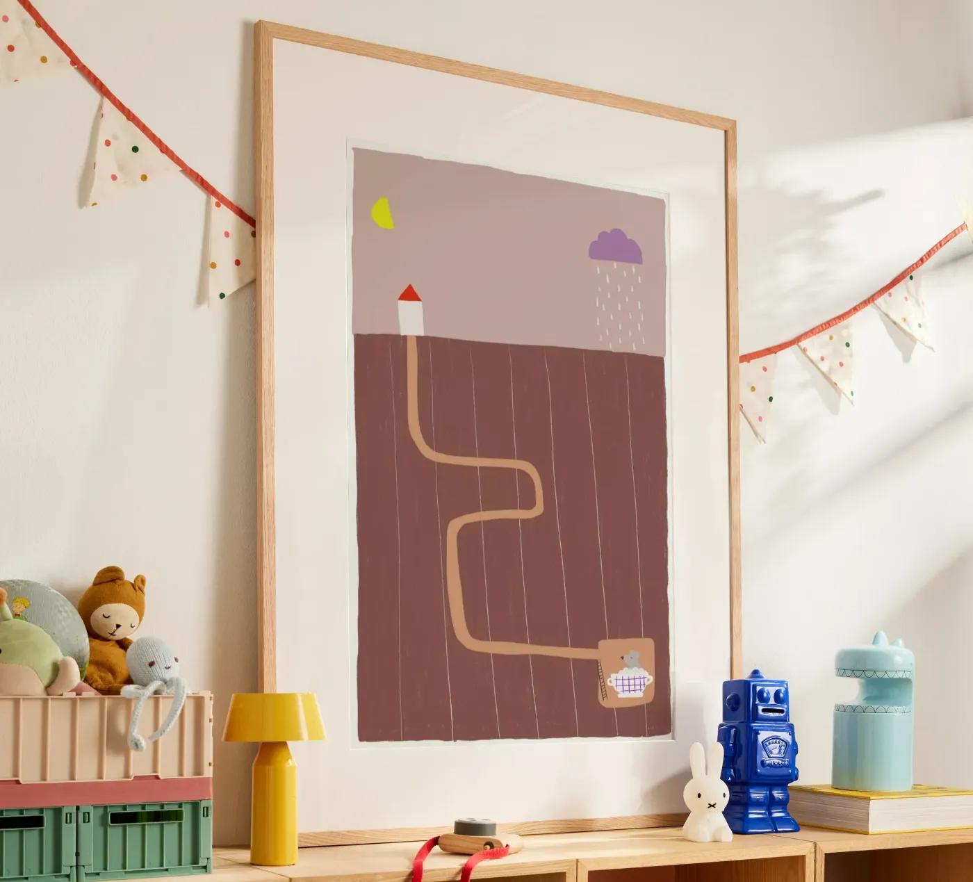 Taking A Bath poster van Anika Merten