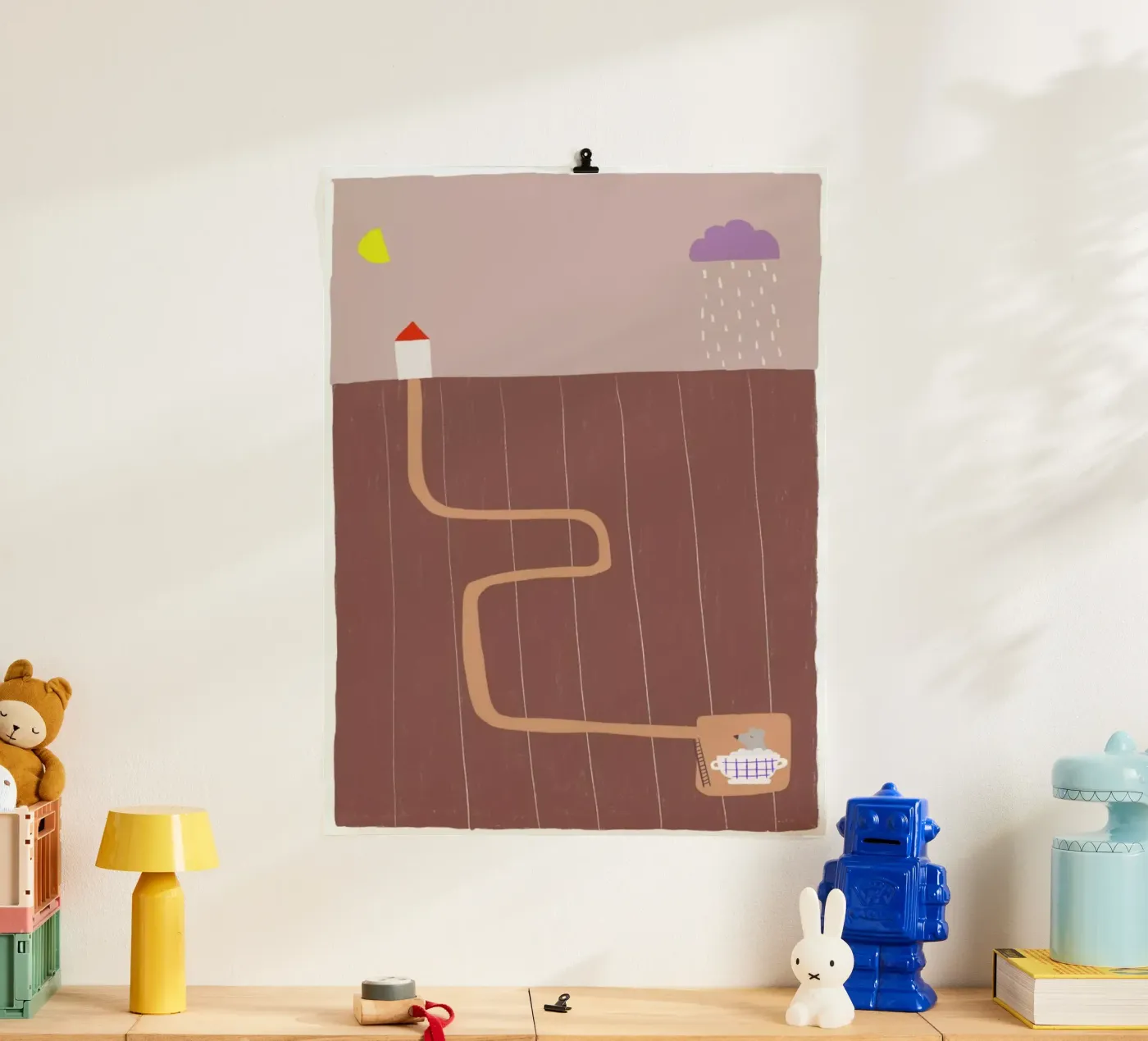 Taking A Bath poster van Anika Merten