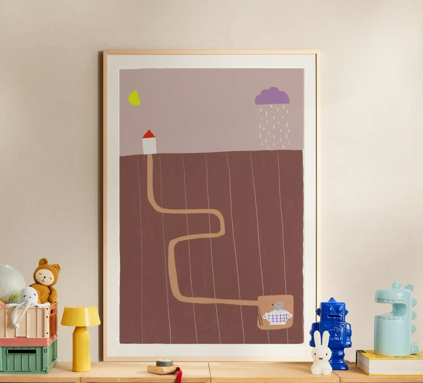 Taking A Bath Poster von Anika Merten