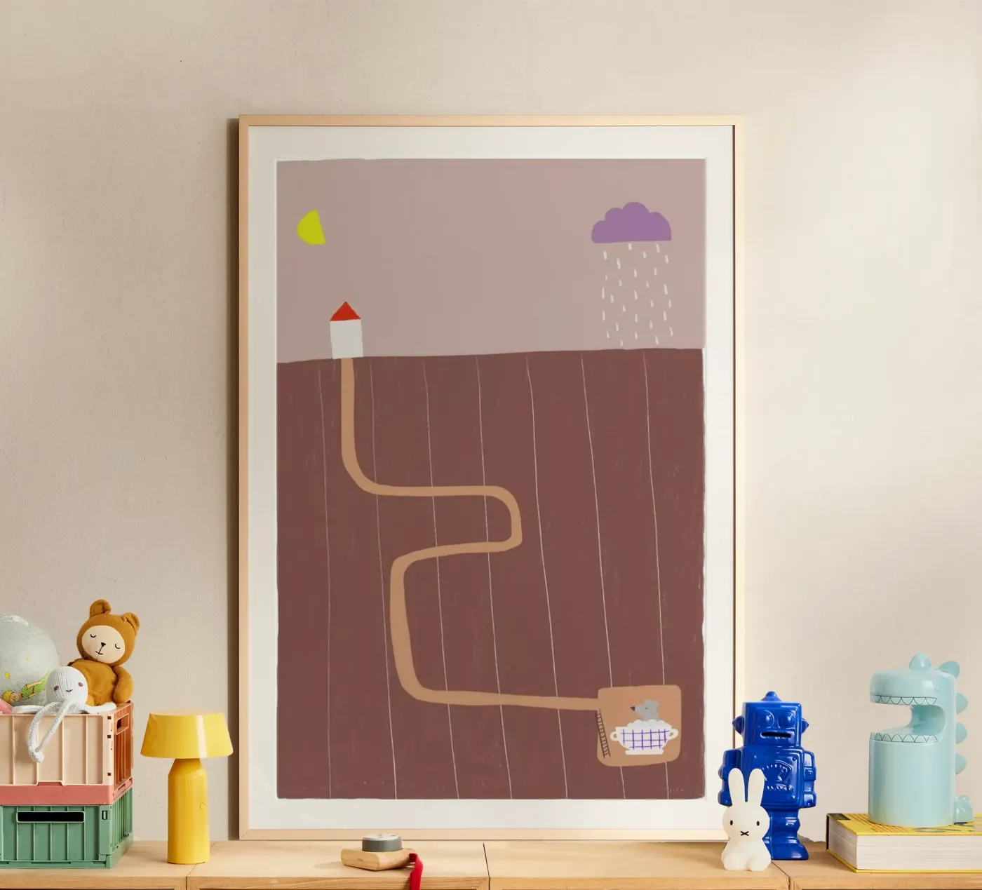 Taking A Bath poster van Anika Merten