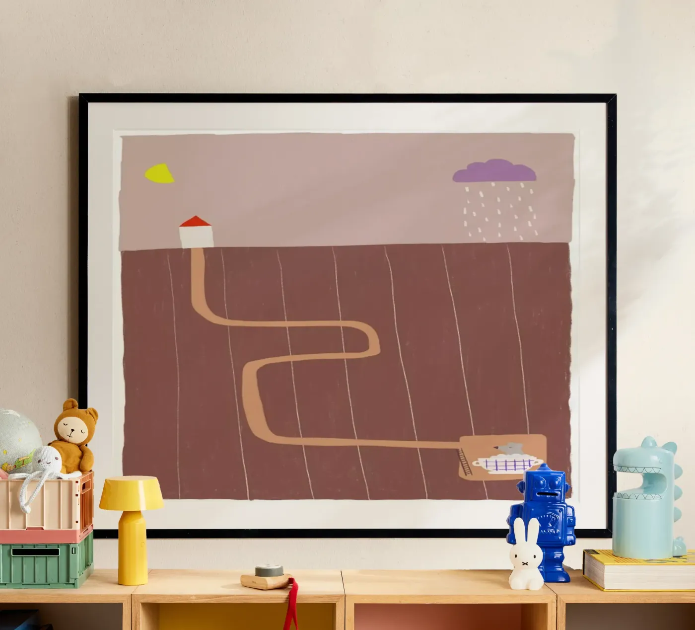 Taking A Bath Poster von Anika Merten
