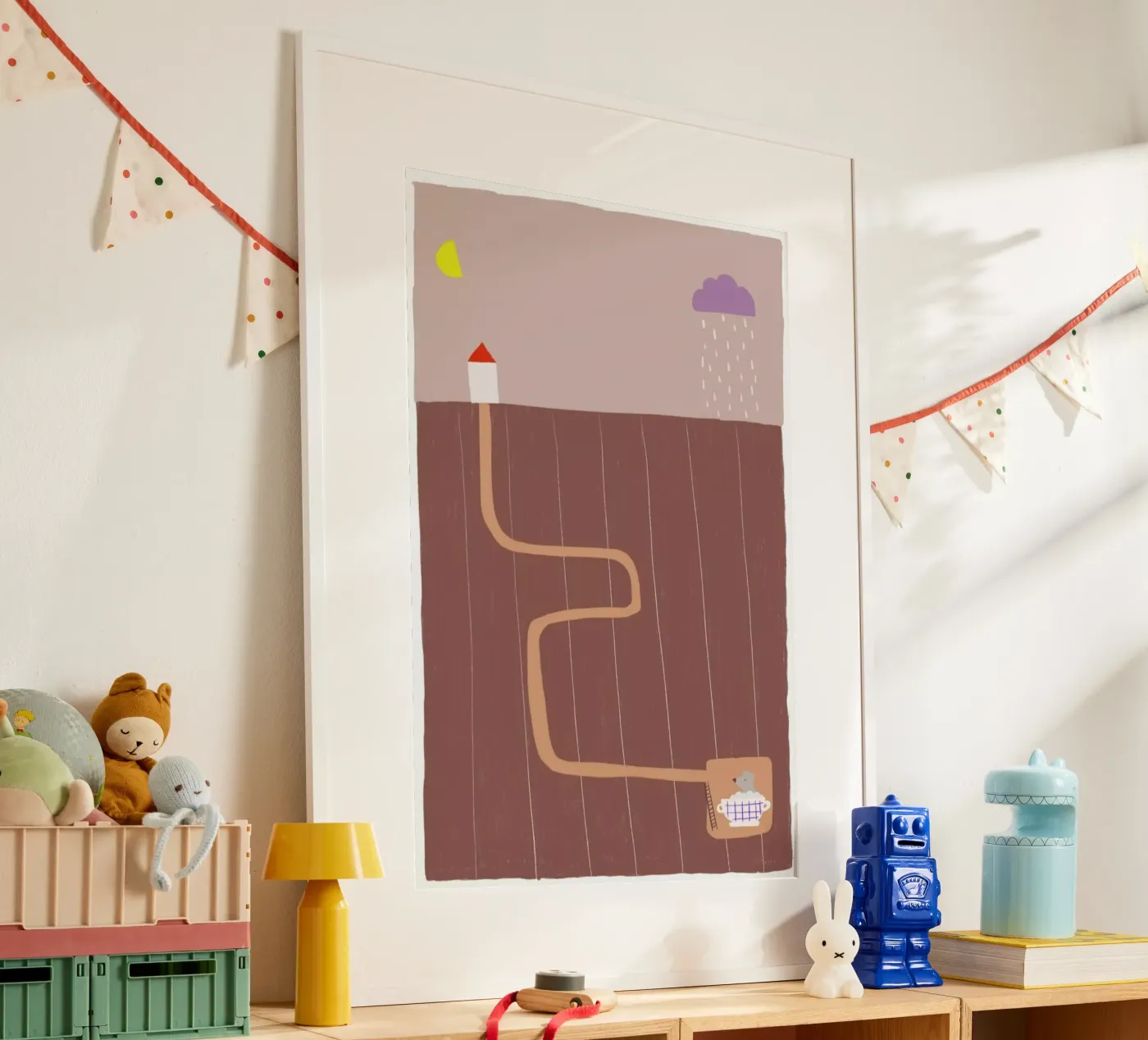 Taking A Bath Poster von Anika Merten