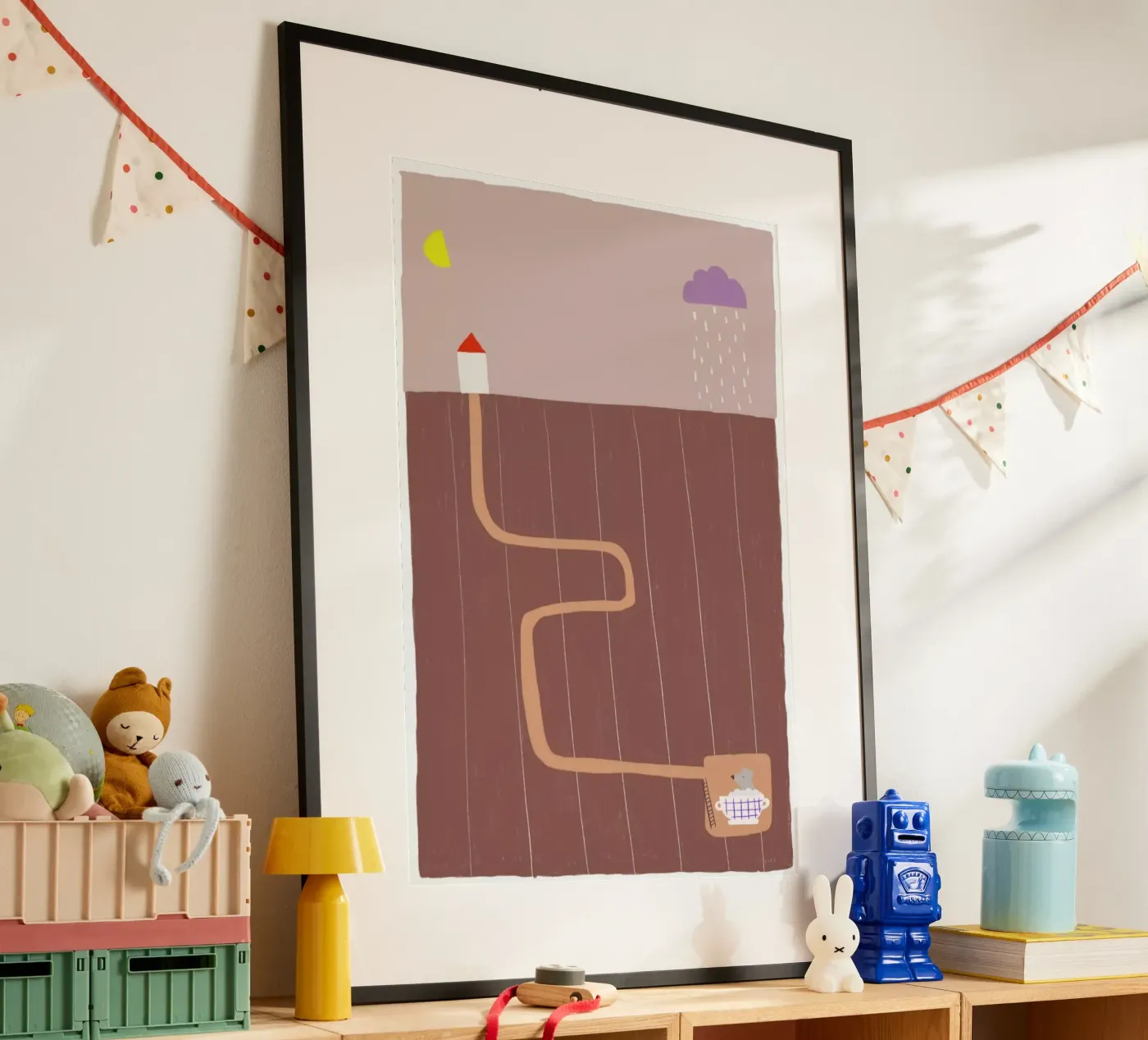 Taking A Bath Poster von Anika Merten