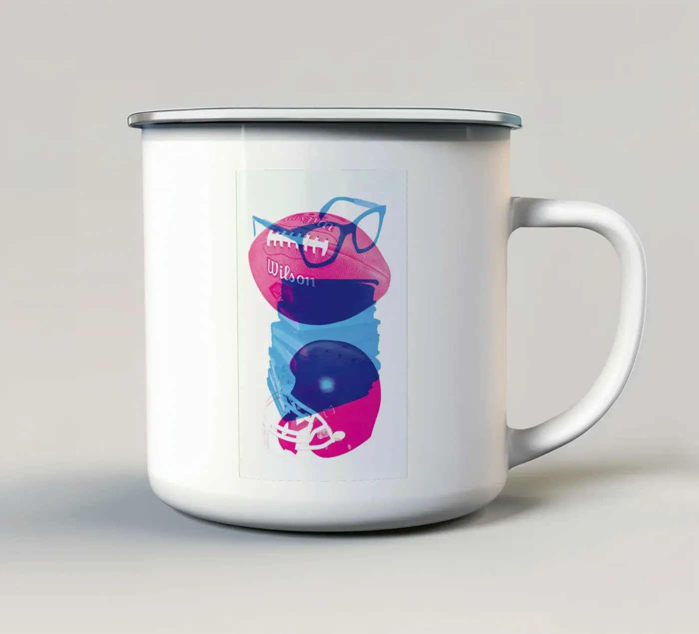 Nerd enamel mug by Chris Wharton