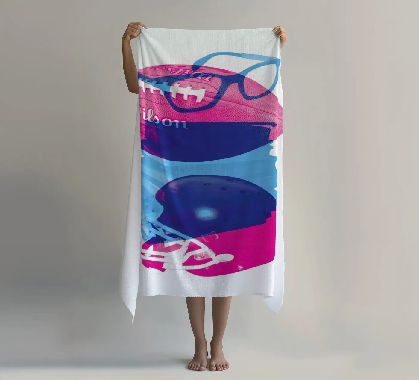 Nerd beach towel by Chris Wharton