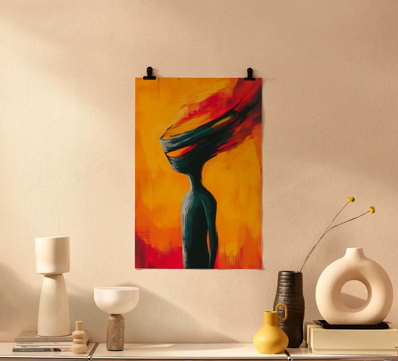 Flaming thoughts in the infinity of being hahnemühle by melipo-art