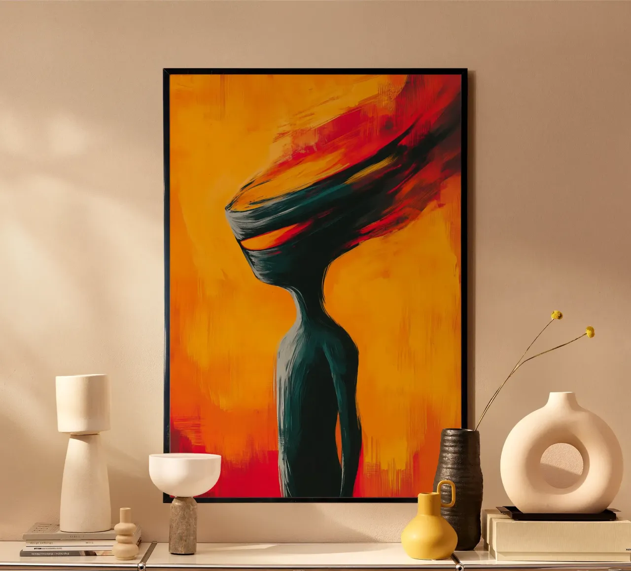 Flaming thoughts in the infinity of being hahnemühle by melipo-art