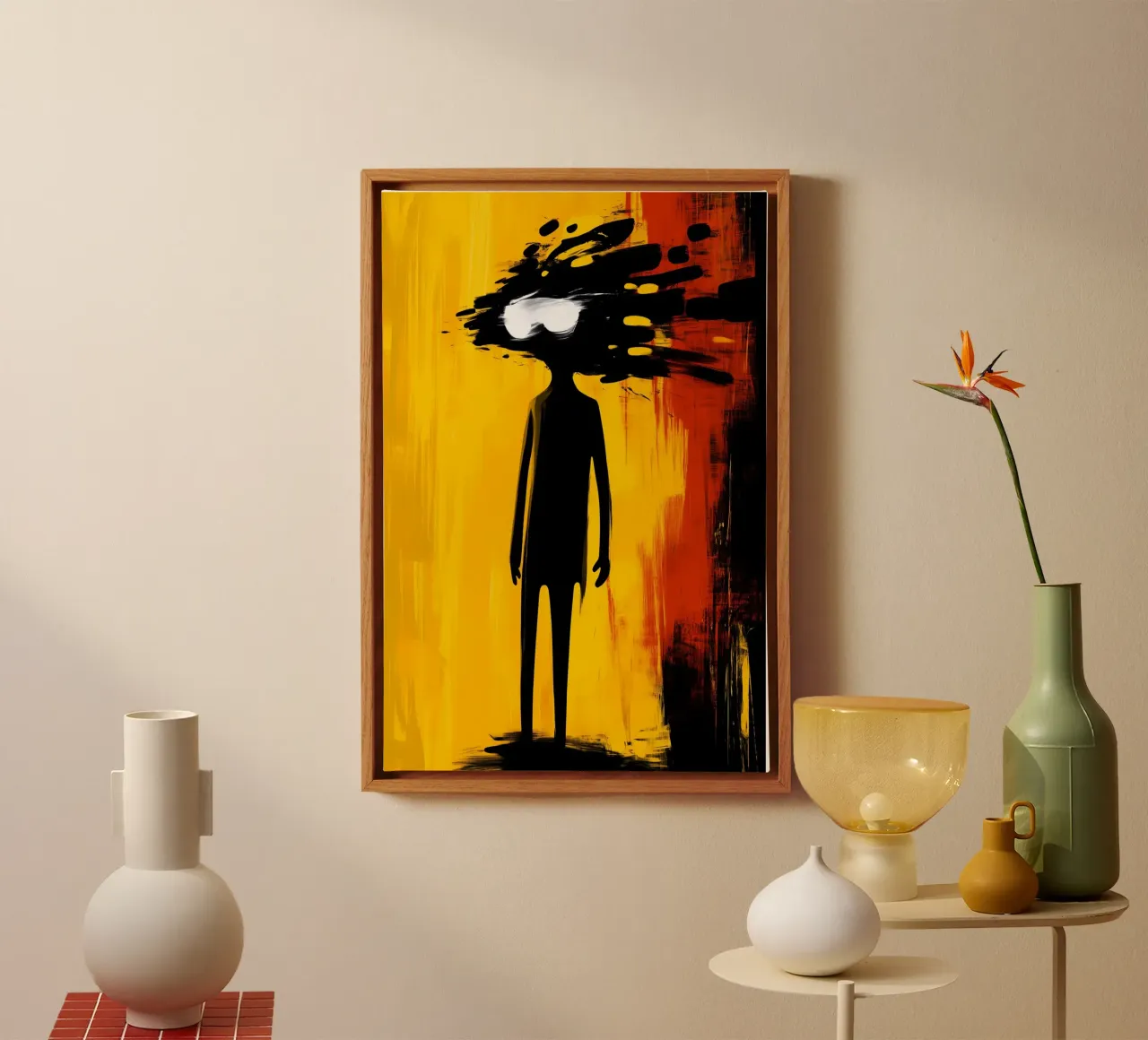 Lost in the glow of thoughts canvas by melipo-art