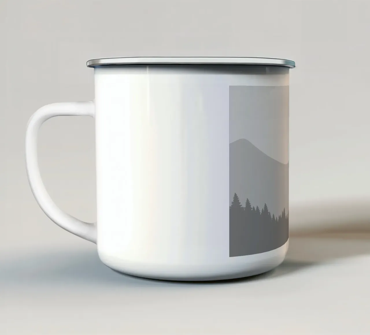 Yin tazza in smalto da Ivanka Penjak