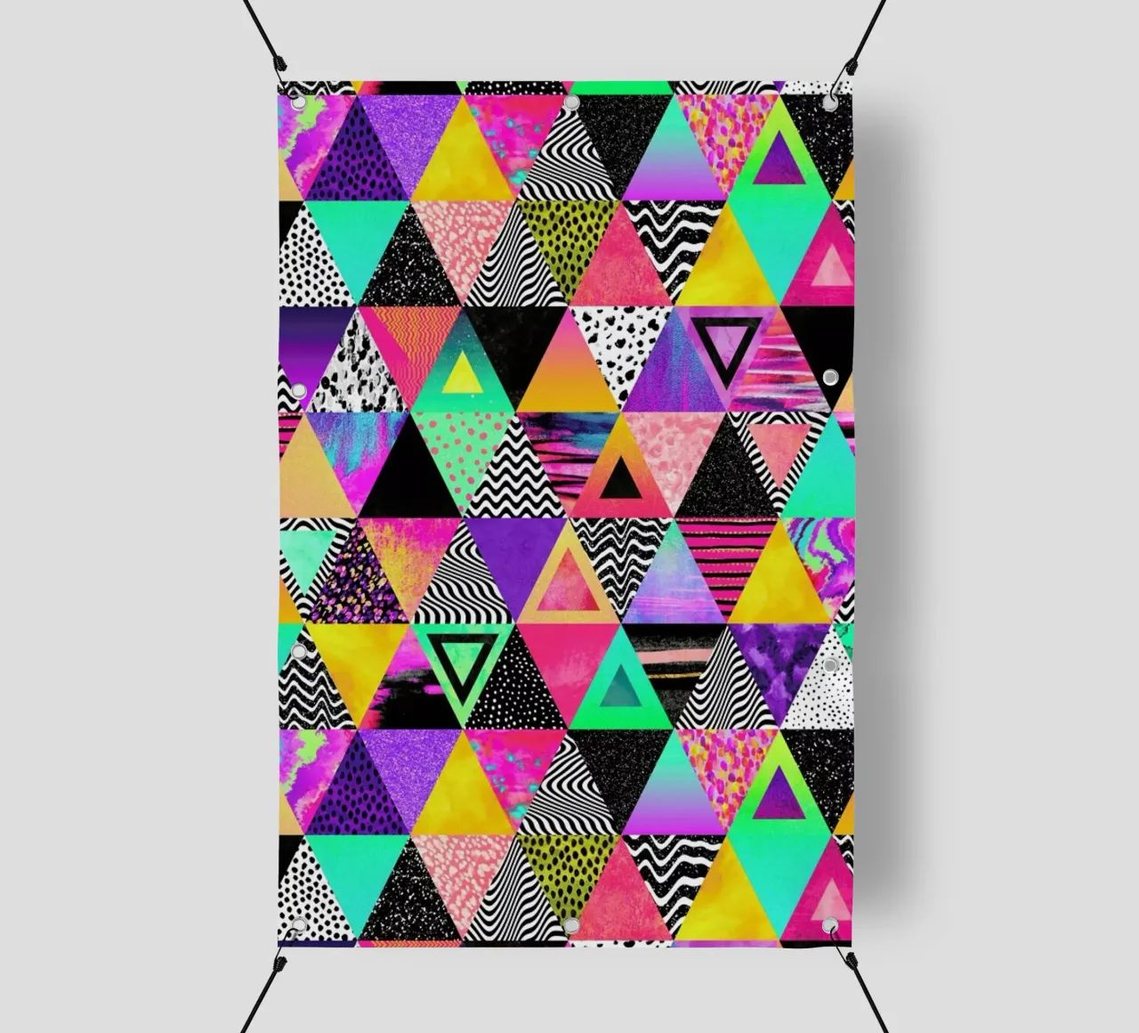 Quirky Triangles telo in pvc da Elisabeth Fredriksson