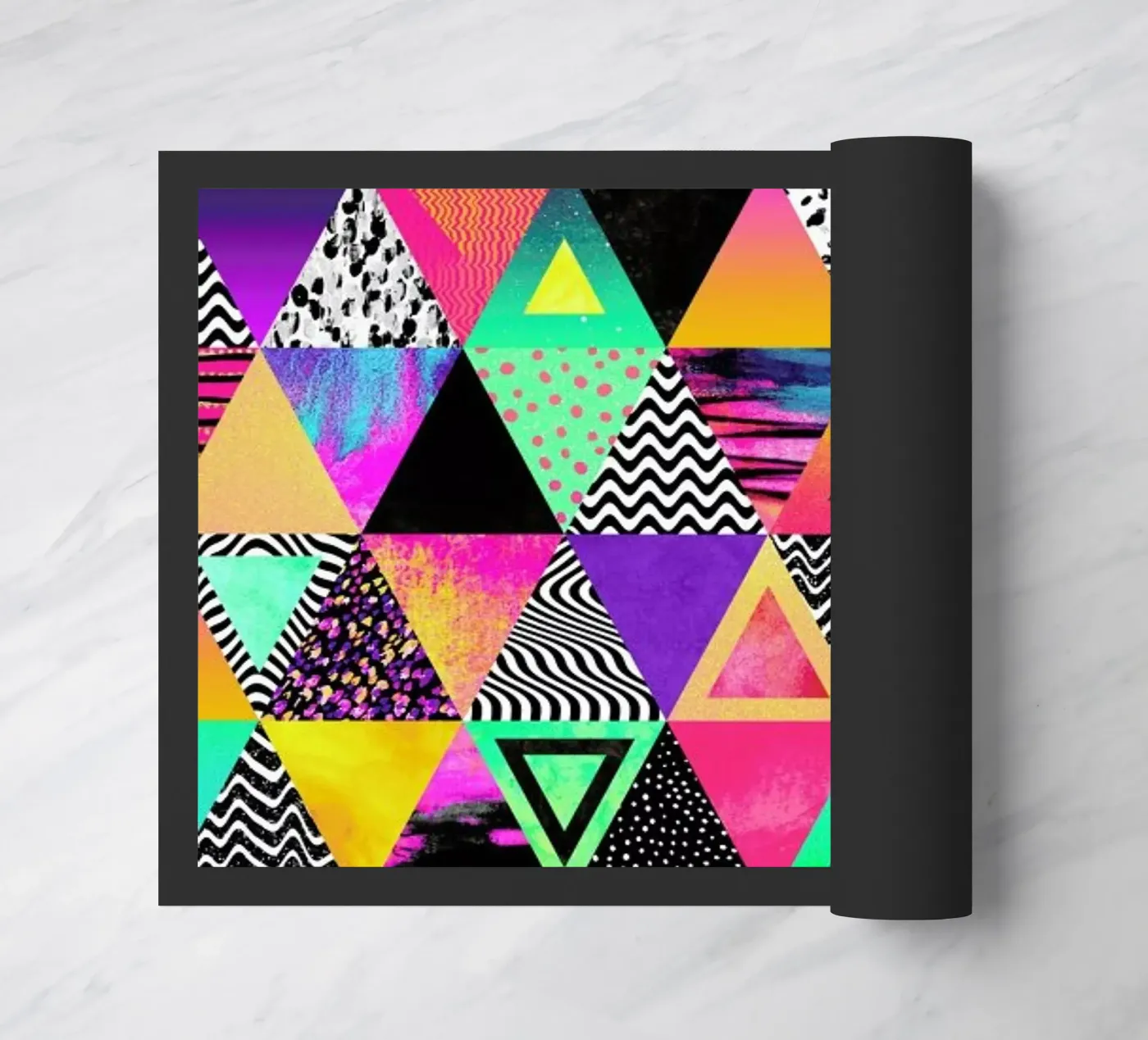 Quirky Triangles doormat by Elisabeth Fredriksson