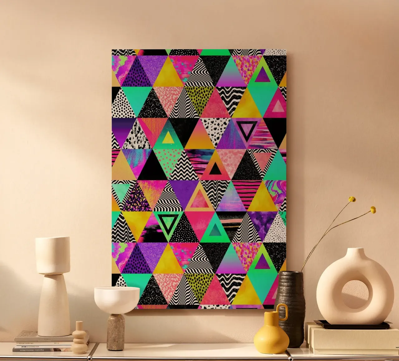Quirky Triangles alluminio dibond da Elisabeth Fredriksson