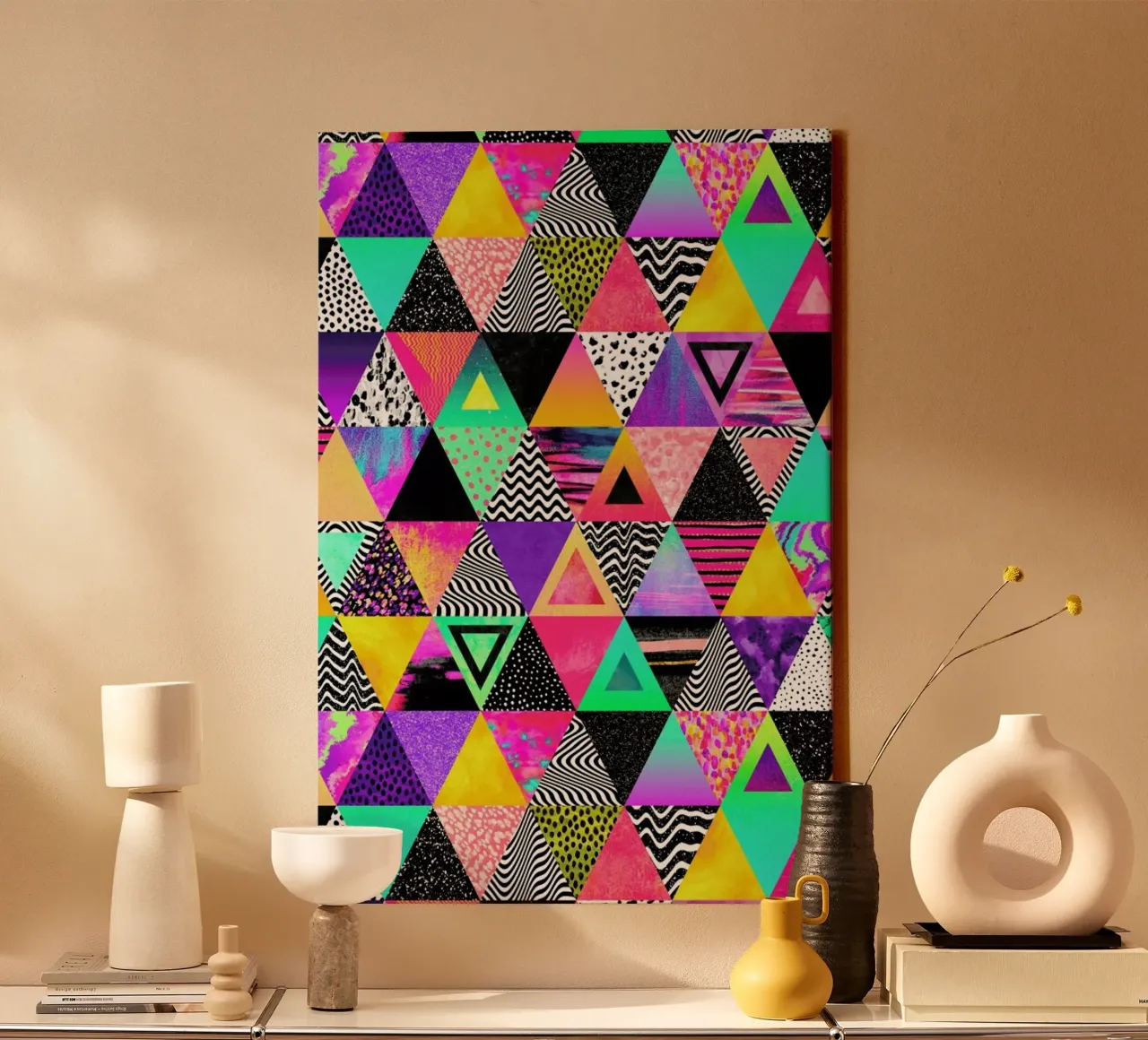 Quirky Triangles tela da Elisabeth Fredriksson