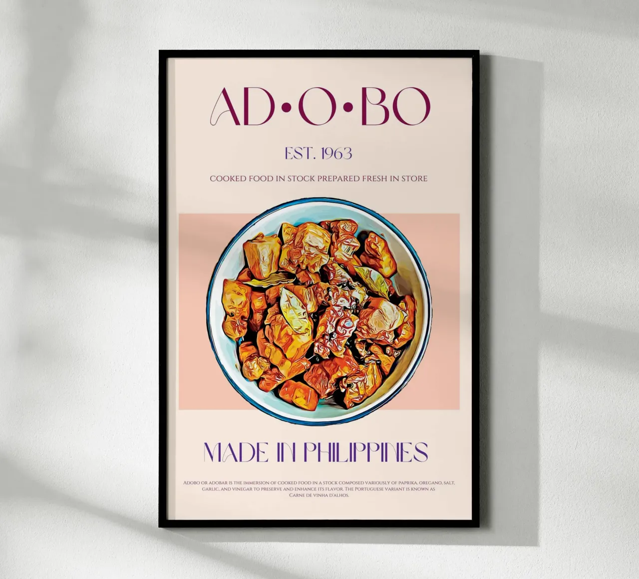 Adobo Print poster by KOKRPrints