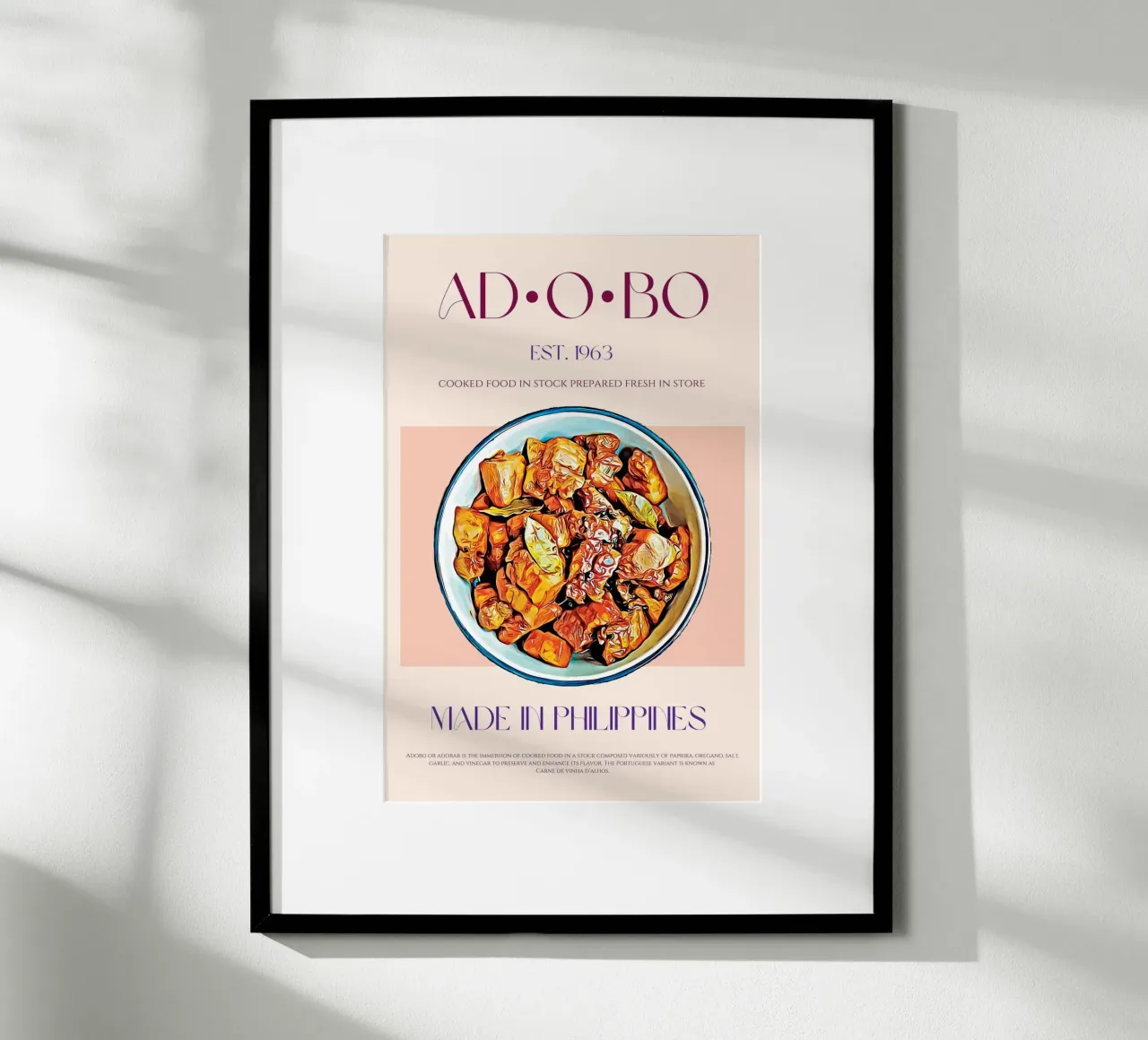 Adobo Print poster by KOKRPrints