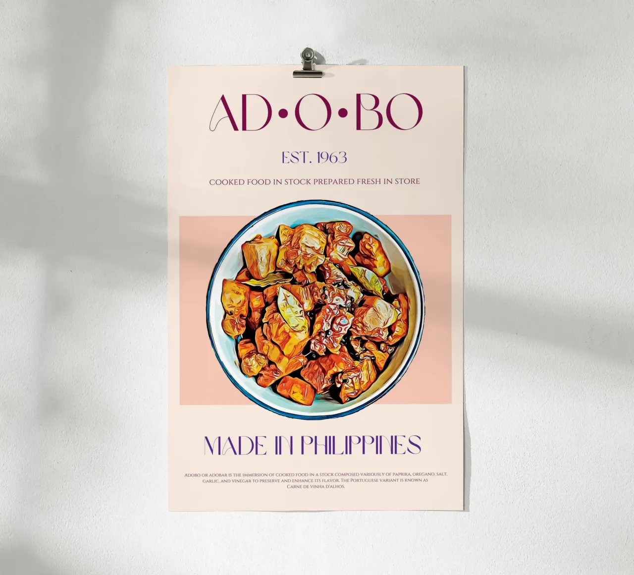 Adobo Print poster by KOKRPrints