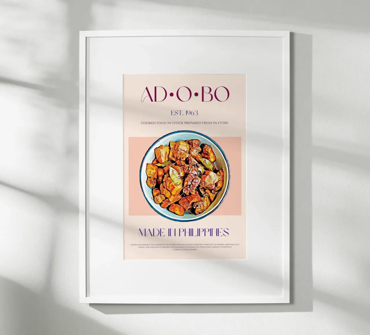 Adobo Print poster by KOKRPrints