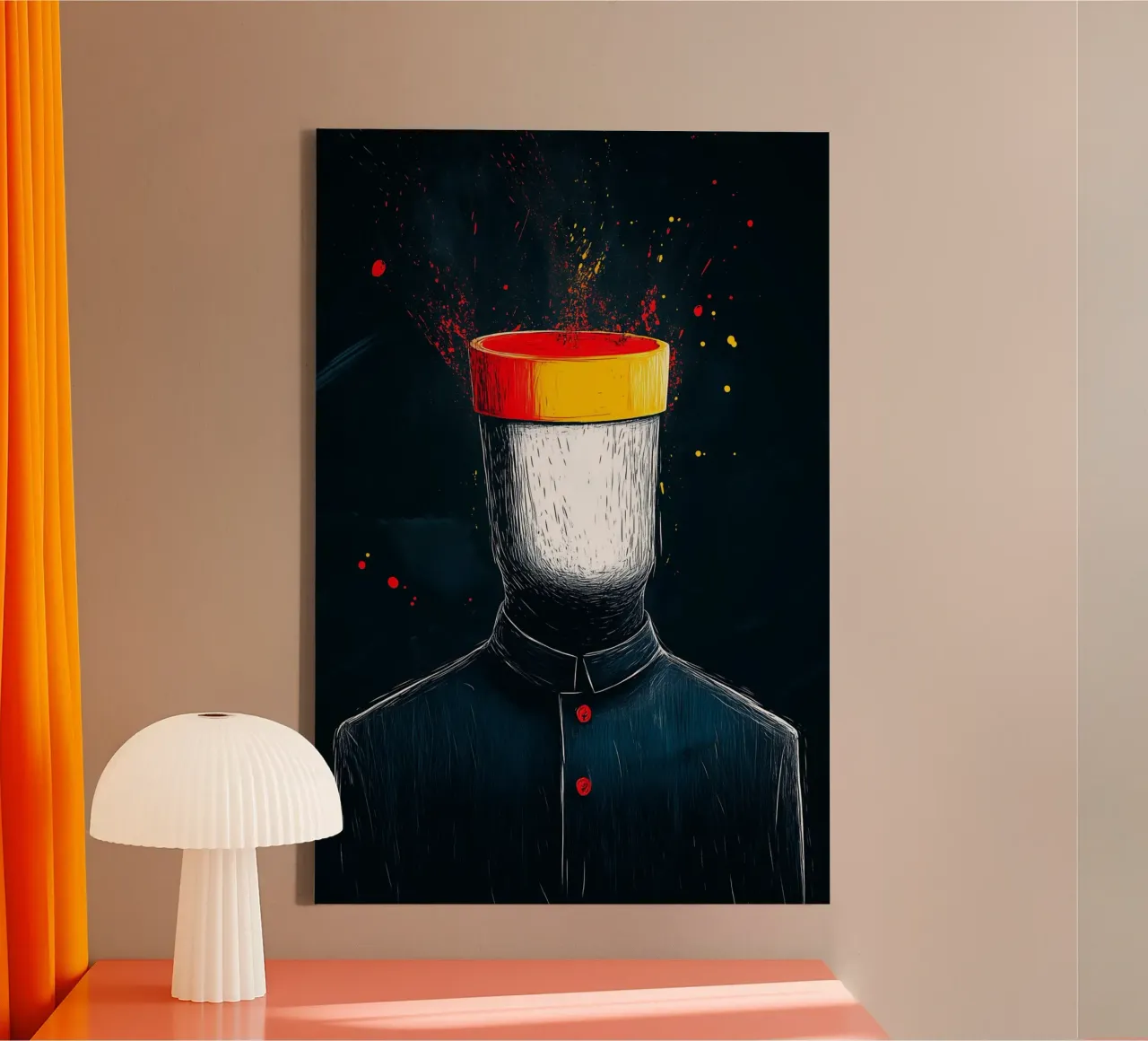 Empty thoughts canvas with Floater frame by melipo-art