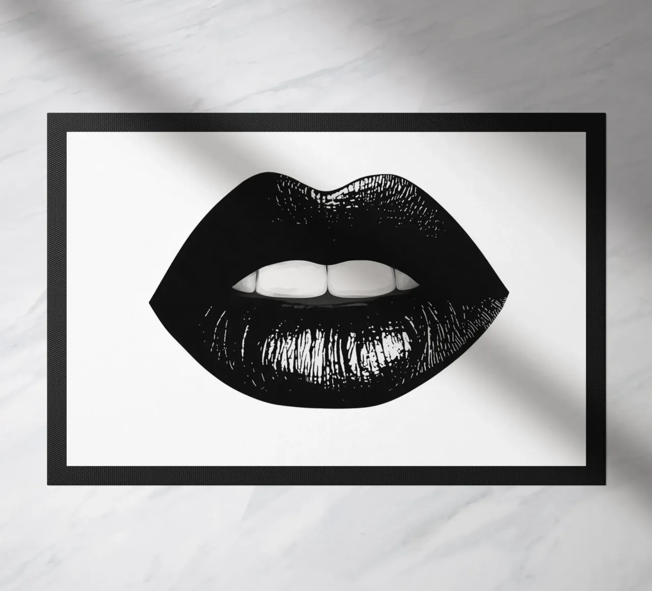Labbra nere zerbino da Carinaprint