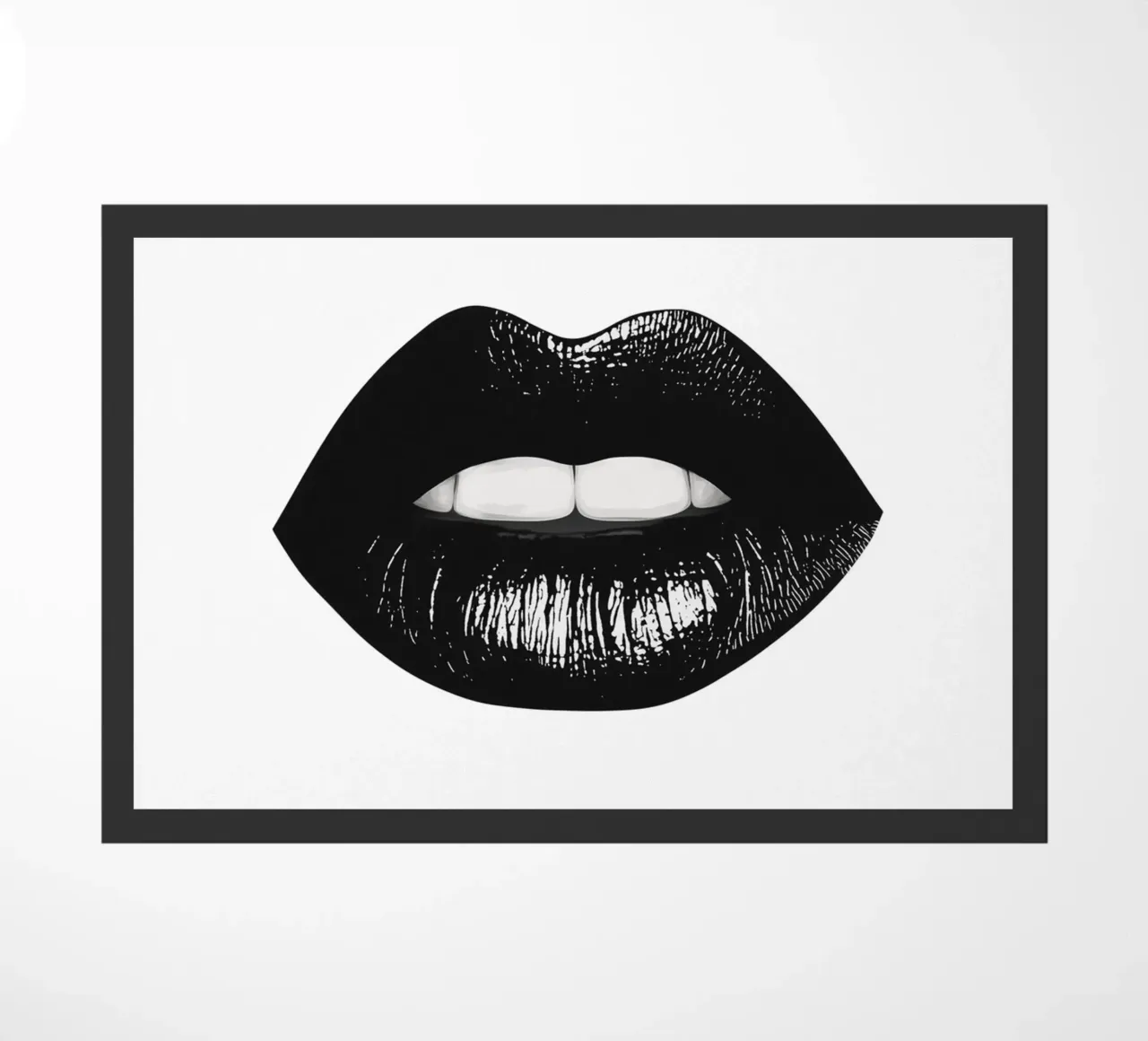 Labbra nere zerbino da Carinaprint