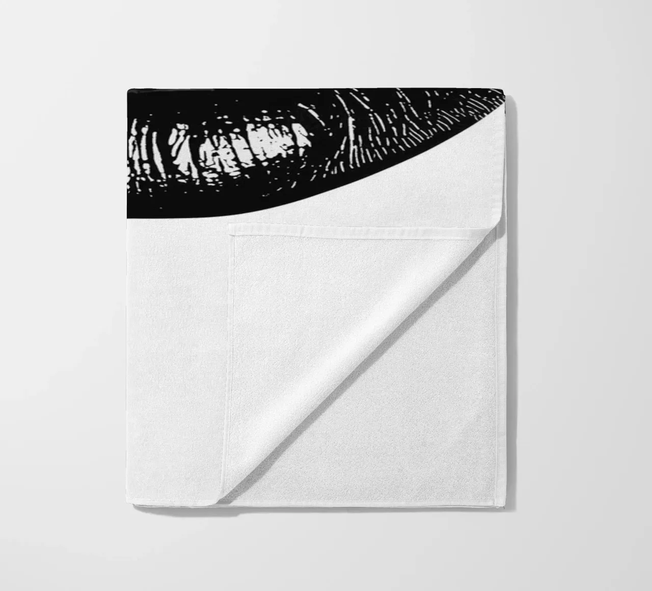 Labbra nere telo mare da Carinaprint