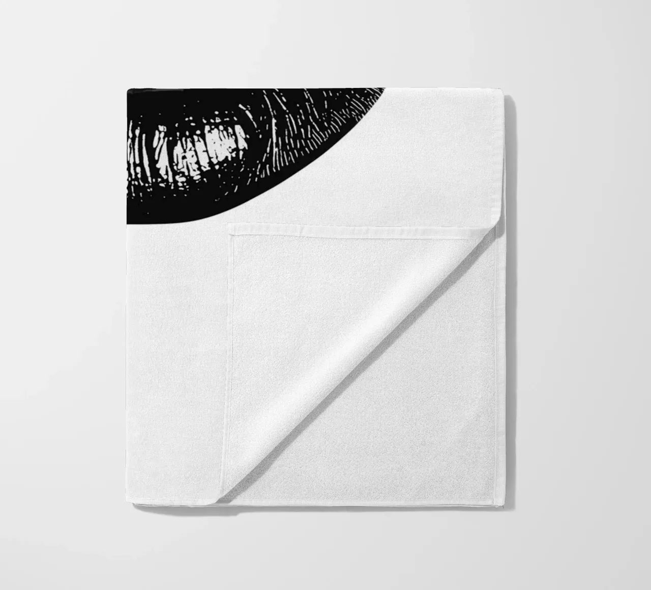 Labbra nere telo mare da Carinaprint