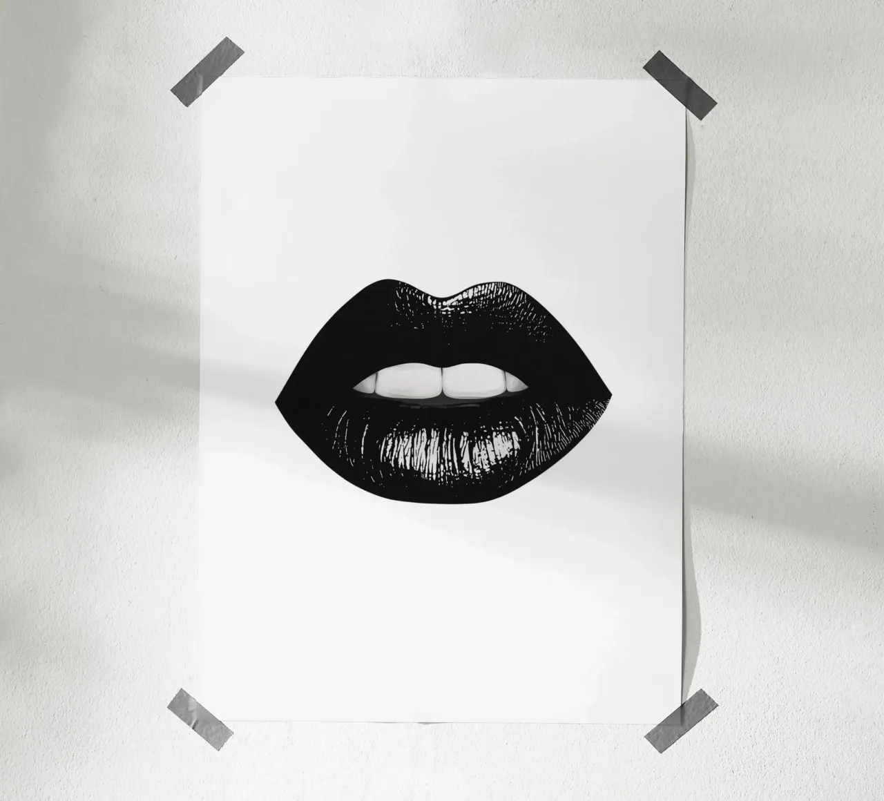 Labbra nere poster da Carinaprint