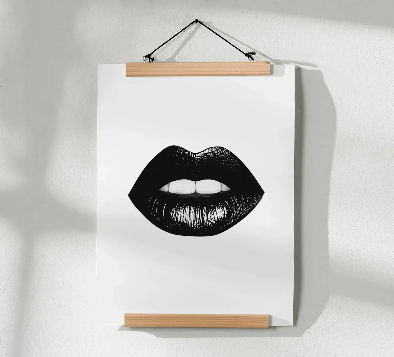 Labbra nere poster da Carinaprint