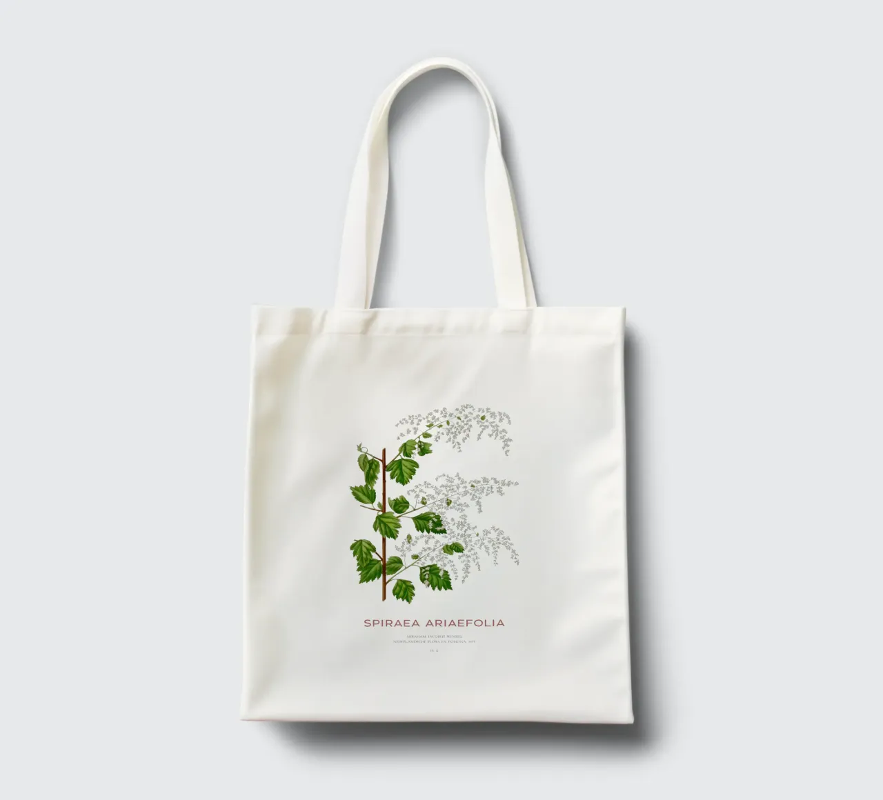 Meeresgischt oder Spiraea ariifolia Jutebeutel von Vintagrafica