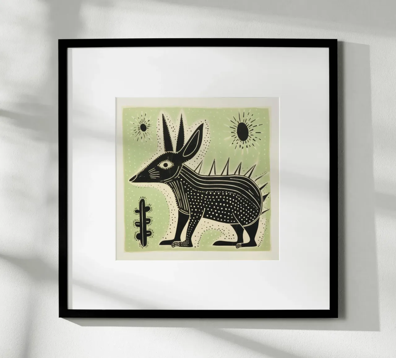 Orso verde 1 carta hahnemühle da Minimal Animal Art