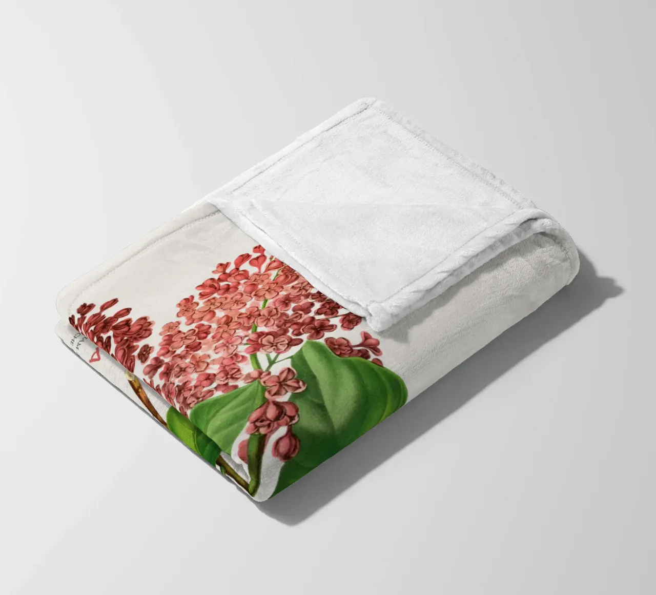 Flieder oder Syringa vulgaris Fleecedecke von Vintagrafica