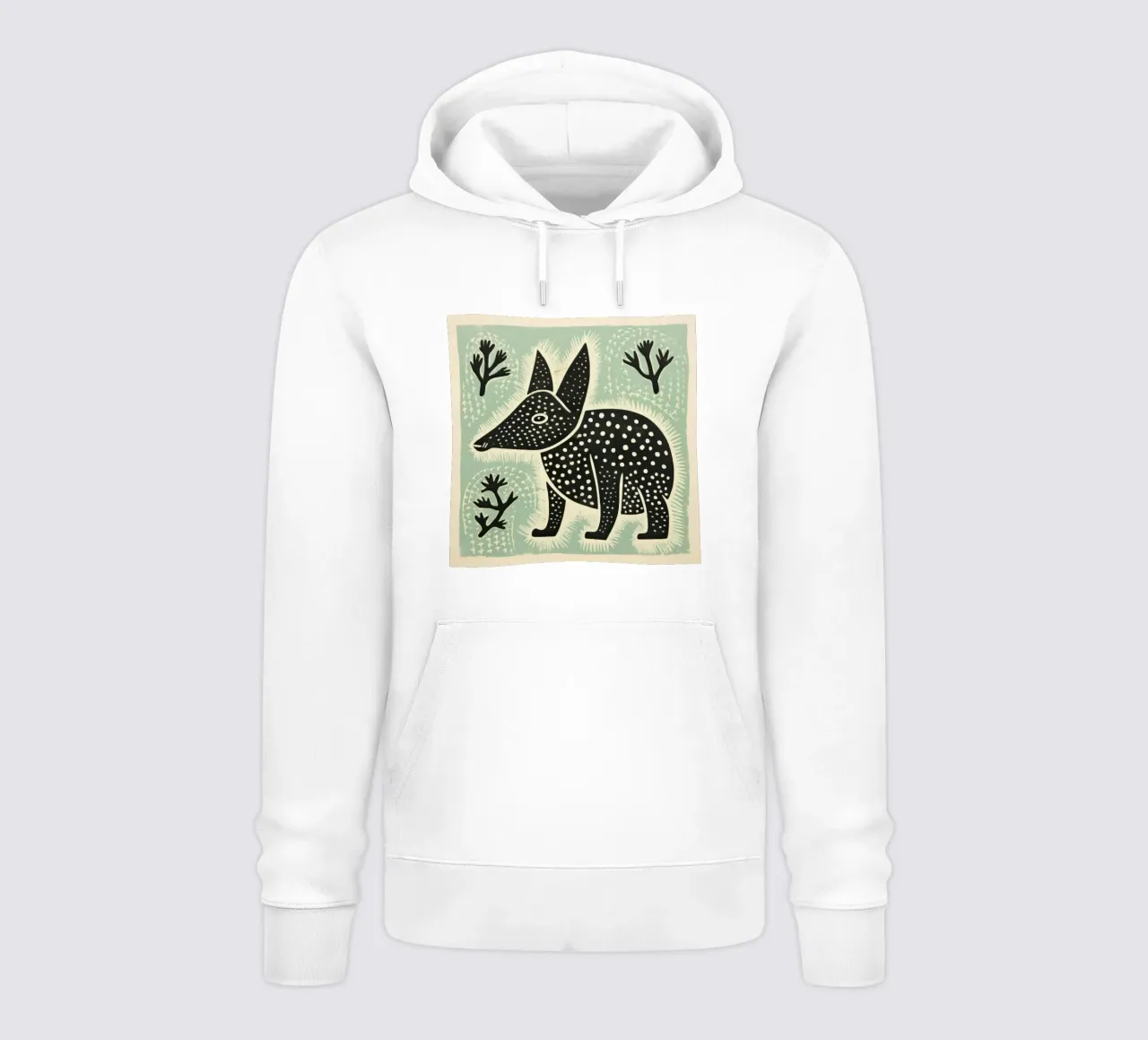 Orso verde 3 felpa con cappuccio da Minimal Animal Art