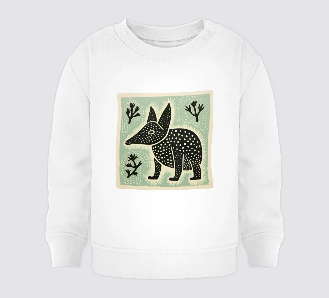 Orso verde 3 felpa neonato da Minimal Animal Art
