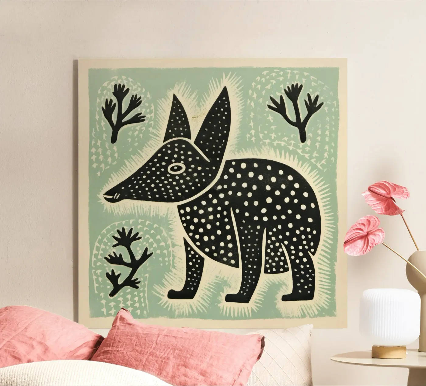Green Aardvark plexiglass da Minimal Animal Art