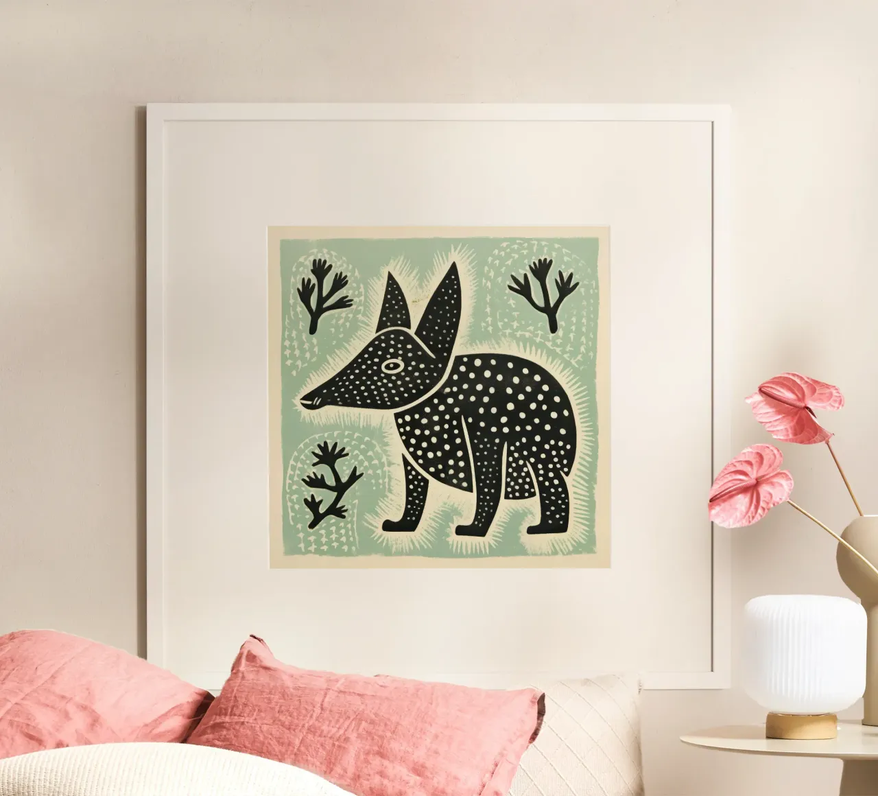 Orso verde 3 carta hahnemühle da Minimal Animal Art