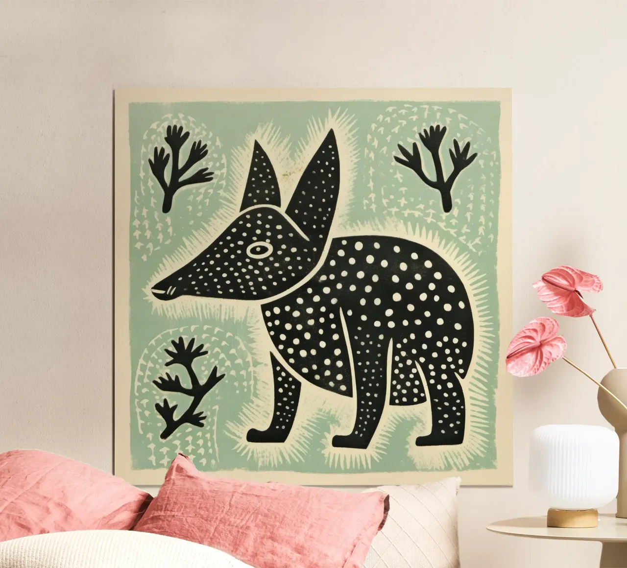 Orso verde 3 carta hahnemühle da Minimal Animal Art
