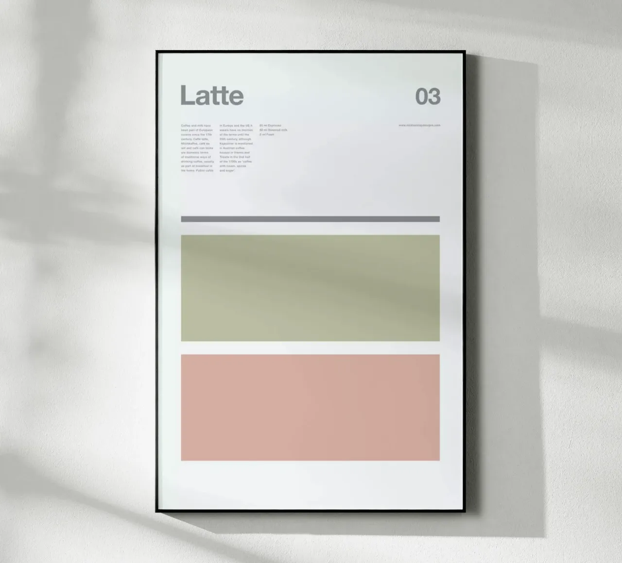 Latte acrylic glass by Nick Barclay