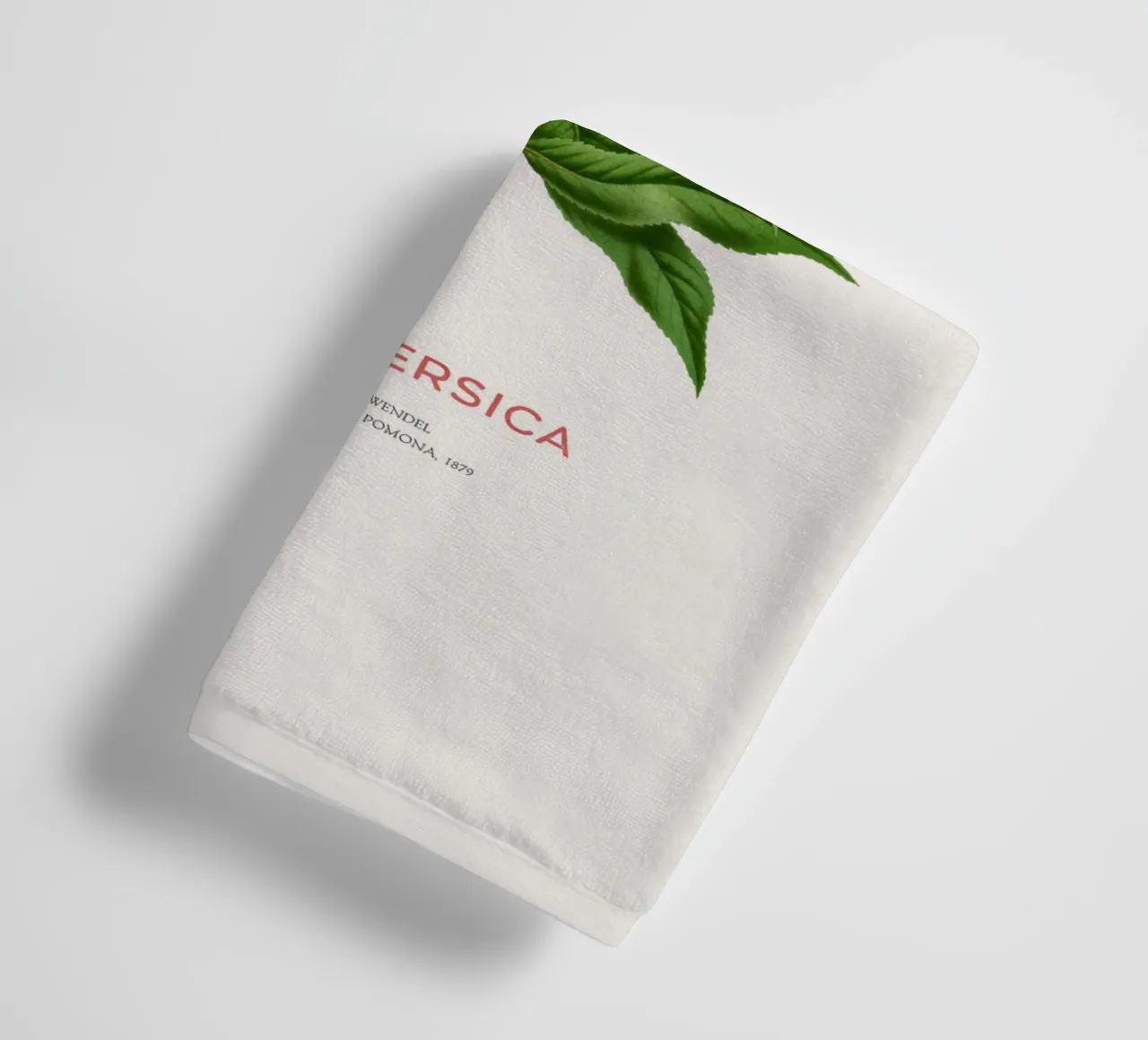 Pfirsich oder Prunus persica Handtuch von Vintagrafica