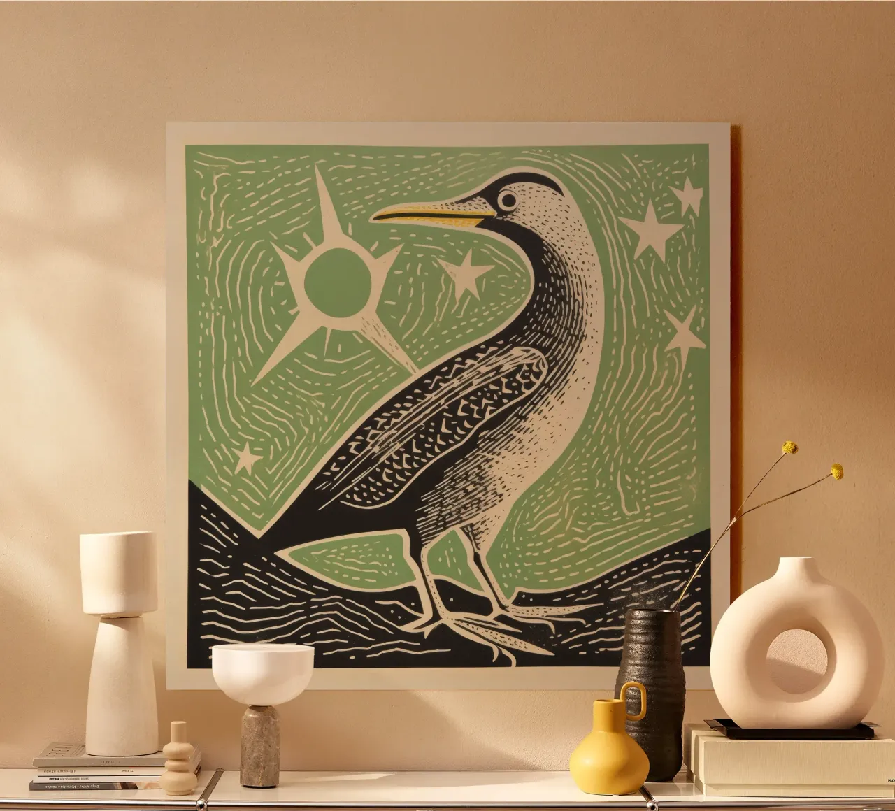 Albatros verde plexiglass da Minimal Animal Art