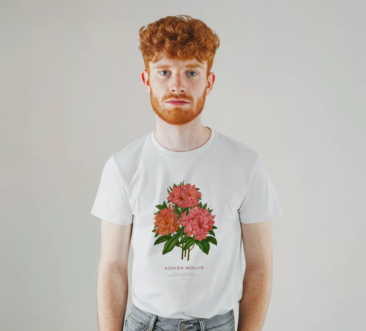 Rhododendron molle o Azalea Mollis t-shirt da Vintagrafica