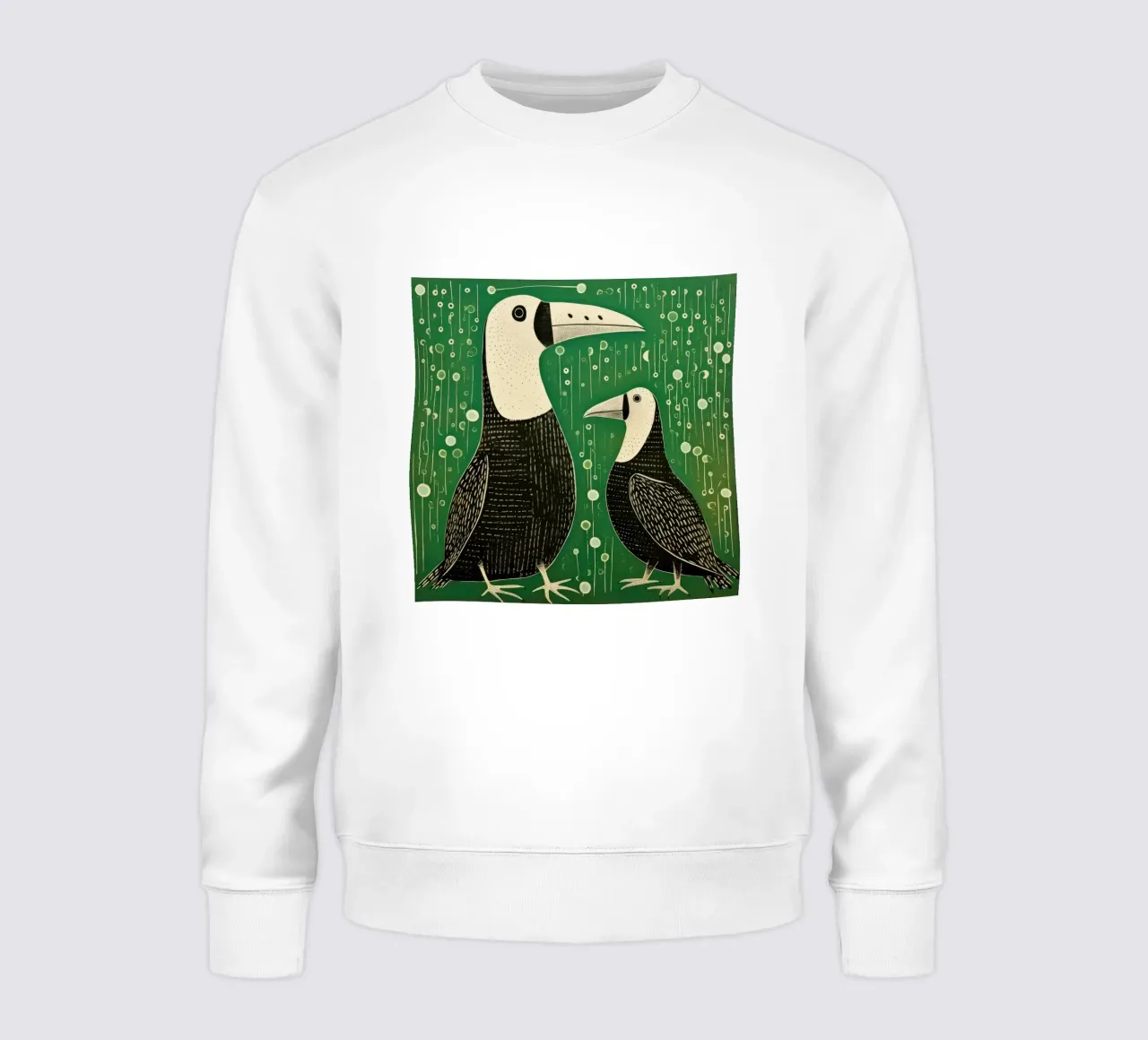 Albatros verde 2 felpa da Minimal Animal Art