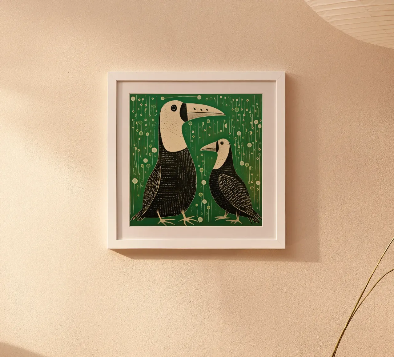 Albatros verde 2 carta hahnemühle da Minimal Animal Art