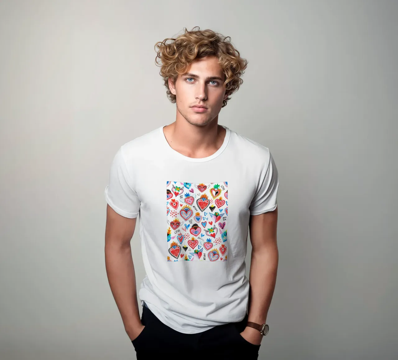 AMORE Pattern t-shirt da treechild