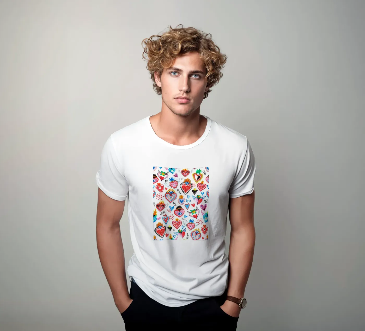 AMORE Pattern t-shirt da treechild