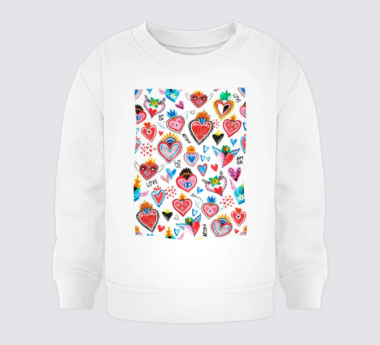 AMORE Pattern sudadera de bebé de treechild