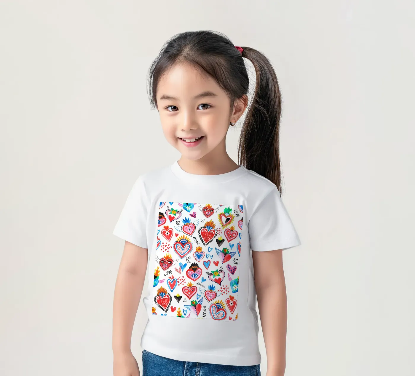 AMORE Pattern Kinder T-Shirt von treechild